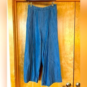 J Crew Tall Size 6 (6T) Chambray cropped pants